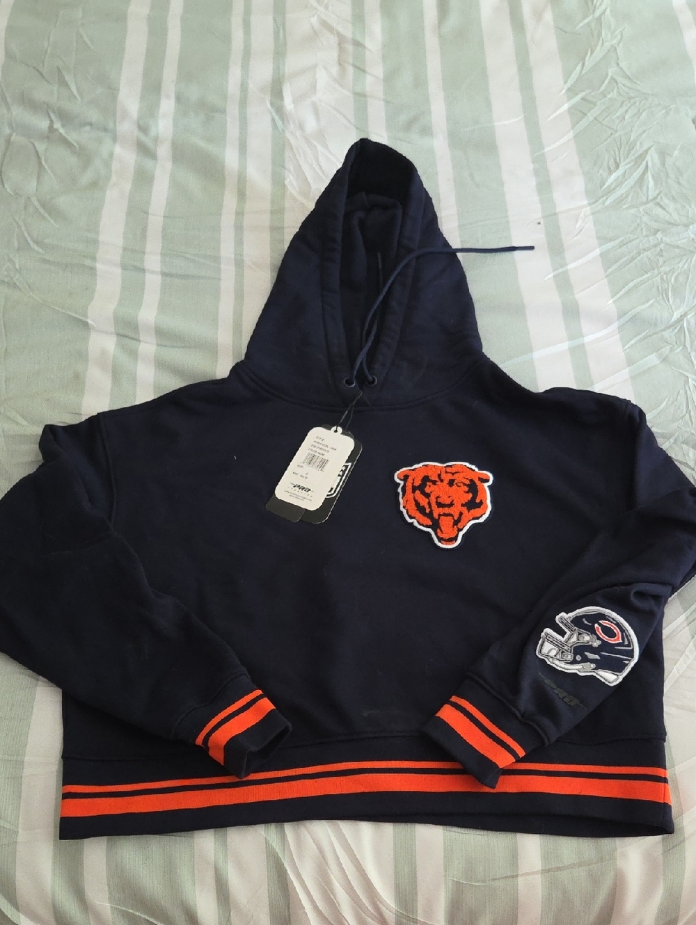 Chicago Bears Logo Pullover Hoodie Sweatshirt